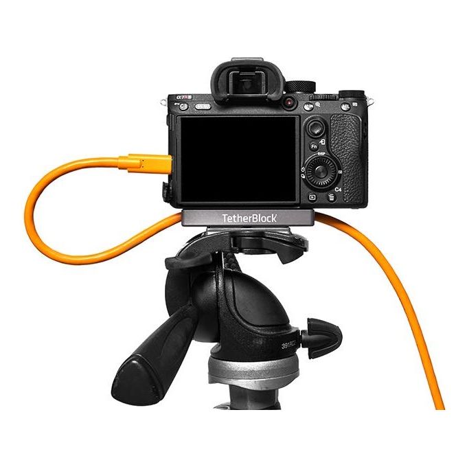 Tether Tools TETHERBLOCK MC TetherBlock Multi Cavo Supporto per Cavi Fotocamera Compatibile con USB USB3 Firewire HDMI 1-4'' e 3-8'' colore Grigio
