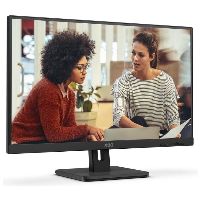 AOC 24E3UM Monitor PC 24'' Full HD 1920x1080 VA 75Hz 4ms FlickerFree Adaptive Sync Hub USB 3.2 Altoparlanti colore Nero