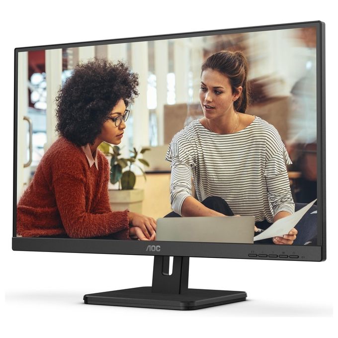 AOC 24E3UM Monitor PC 24'' Full HD 1920x1080 VA 75Hz 4ms FlickerFree Adaptive Sync Hub USB 3.2 Altoparlanti colore Nero