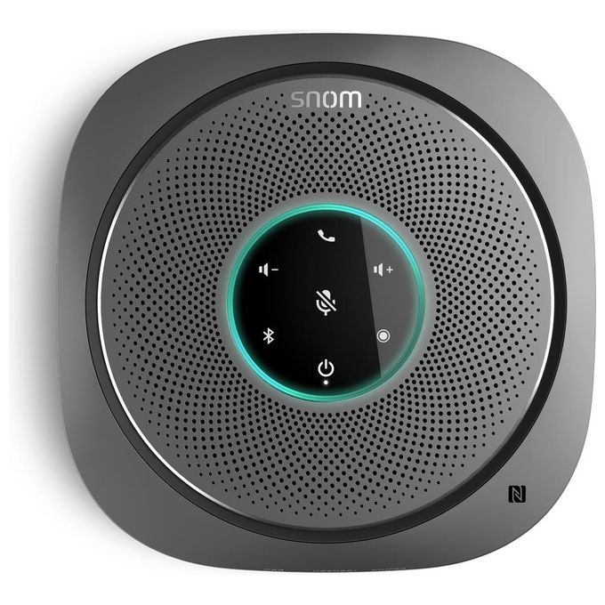 Snom C300 Vivavoce per Conferenze Bluetooth 5.0 NFC 6 Microfoni Beamforming USB Type C autonomia 24 ore colore Grigio