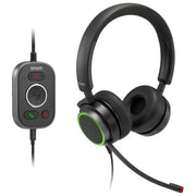 Snom 00004598 A330D Auricolare Cablato USB Tipo A e Jack 3.5 mm con Microfono a Braccetto e Cancellazione del Rumore colore Nero
