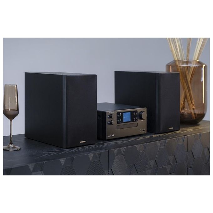 Kenwood M-925DAB-B Microsistema HiFi DAB+ FM Bluetooth 5.0 50 W Lettore CD USB Display TFT 2.4'' colore Nero