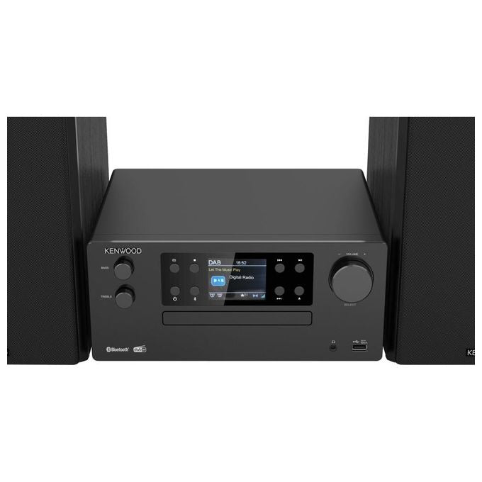 Kenwood M-925DAB-B Microsistema HiFi DAB+ FM Bluetooth 5.0 50 W Lettore CD USB Display TFT 2.4'' colore Nero