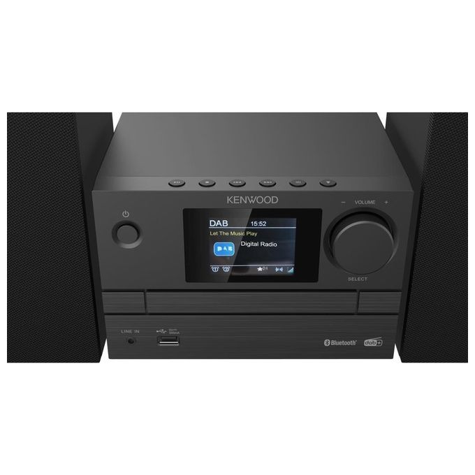 Kenwood M-525DAB Microsistema Audio Hi-Fi DAB+ FM CD USB Bluetooth 5.0 7 W colore Nero
