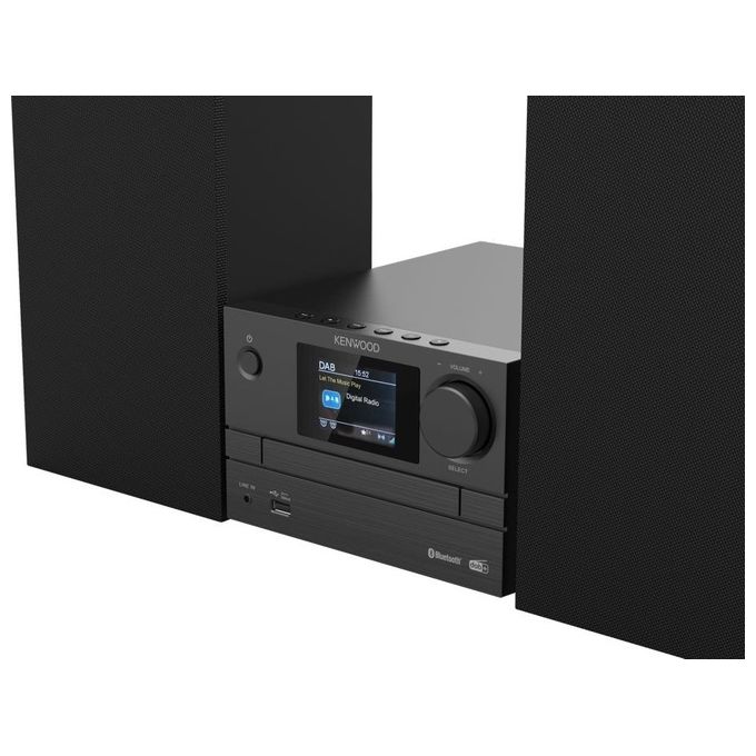 Kenwood M-525DAB Microsistema Audio Hi-Fi DAB+ FM CD USB Bluetooth 5.0 7 W colore Nero