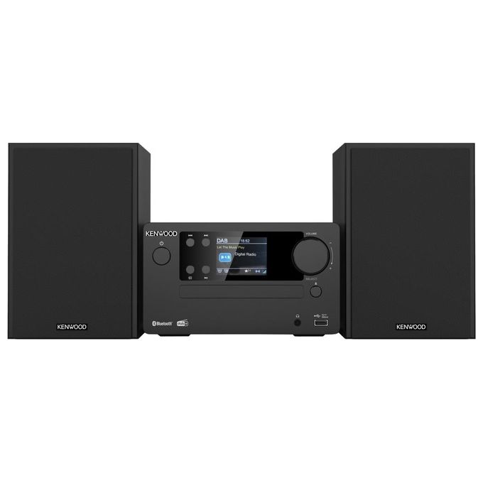 Kenwood M-725DAB-B Micro Hi-Fi Bluetooth 5.0 DAB+ FM CD USB 50W colore Nero