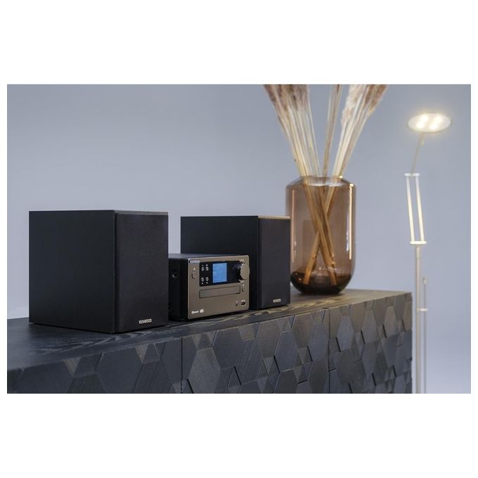 Kenwood M-725DAB-B Micro Hi-Fi Bluetooth 5.0 DAB+ FM CD USB 50W colore Nero