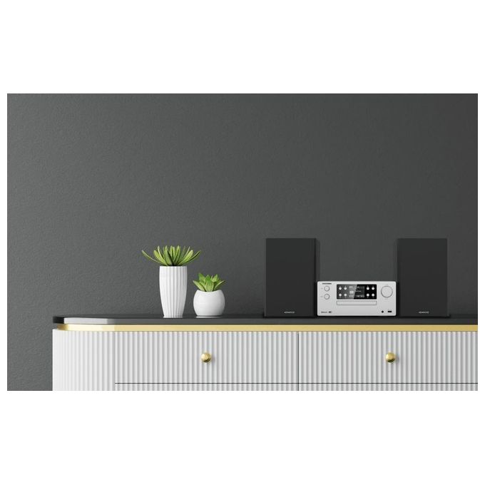 Kenwood Electronics M-925DAB-S Microsistema audio per la casa 50 W Bluetooth DAB+ USB Lettore CD colore Nero Argento