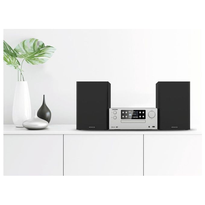 Kenwood Electronics M-925DAB-S Microsistema audio per la casa 50 W Bluetooth DAB+ USB Lettore CD colore Nero Argento