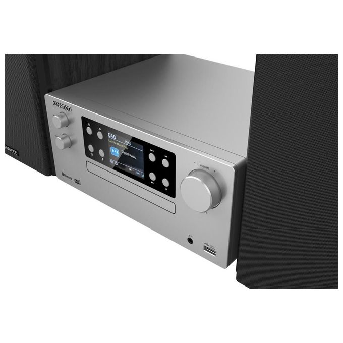 Kenwood Electronics M-925DAB-S Microsistema audio per la casa 50 W Bluetooth DAB+ USB Lettore CD colore Nero Argento