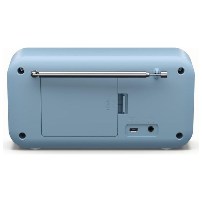 Sharp DR-P420 Radio Portatile Digitale DAB DAB+ FM Bluetooth 5.0 2 W LCD 2 Sveglie 16h batteria colore Blu