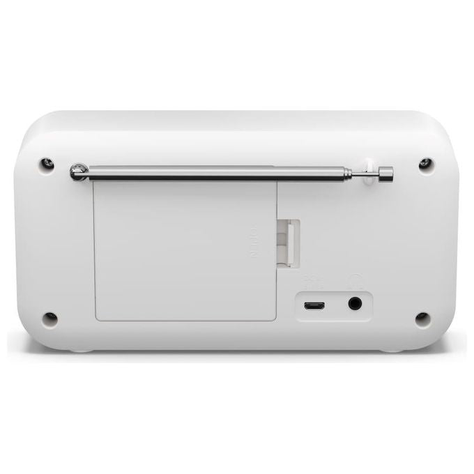 Sharp DR-P420 Radio Portatile Digitale DAB DAB+ FM Bluetooth 5.0 LCD 2 W Batteria USB colore Bianco
