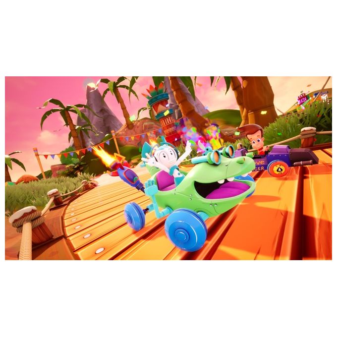 Game Mill SWITCH-KARTRACERS3 Nickelodeon Kart Racers 3 Slime Speedway Videogioco per Nintendo Switch 1-4 giocatori lingue audio e testo in italiano colore Nero