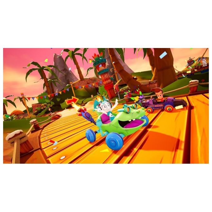 Game Mill SWITCH-KARTRACERS3 Nickelodeon Kart Racers 3 Slime Speedway Videogioco per Nintendo Switch 1-4 giocatori lingue audio e testo in italiano colore Nero