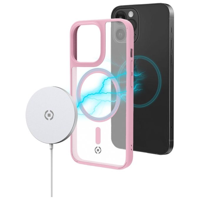Celly MagMatt Cover per iPhone 14 Pro Max Rosa
