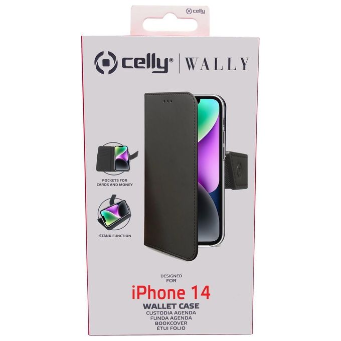 Celly Wally Case per iPhone 14 Nero