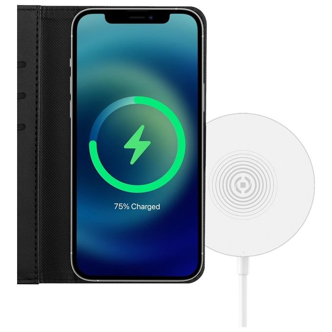 Celly WallyMag Cover per iPhone 14 Plus Nero