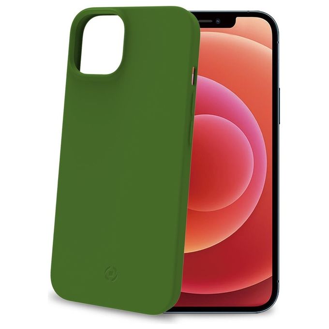 Celly PLANET1024GN Planet Eco Cover per iPhone 14 TPU Riciclato GRS colore Verde