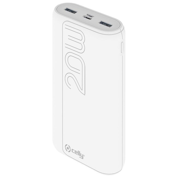 Celly Power Bank Pd 20W 20000 Evo Bianco