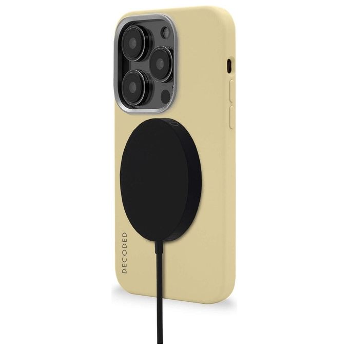 Decoded AntiMicrobial Silicone BackCover per iPhone 14 Pro Max Sweet Corn