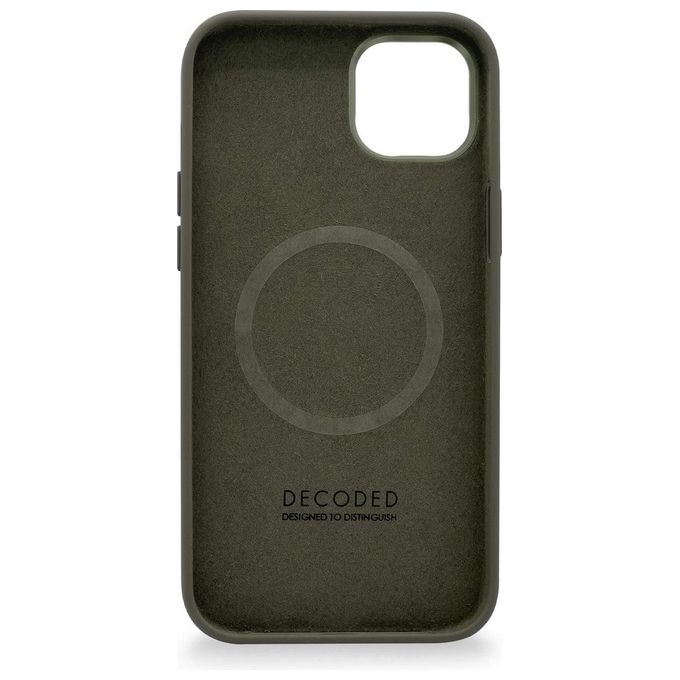 Decoded AntiMicrobial Silicone BackCover per iPhone 14 Plus Olive