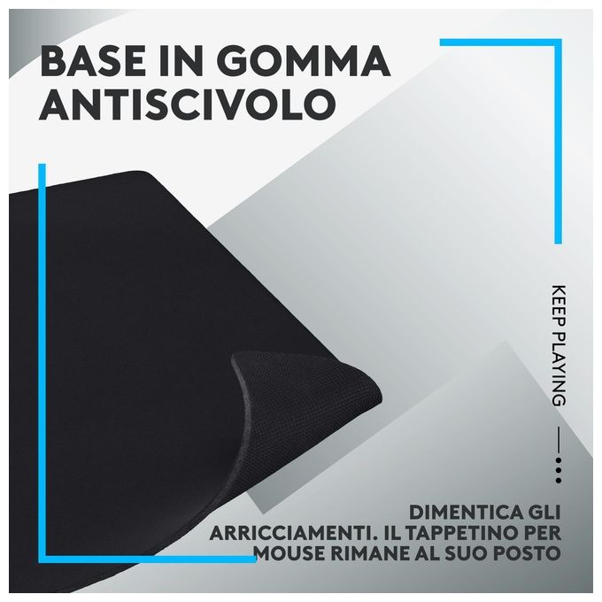 Logitech G G840 Tappetino per Mouse Gaming XL Superficie in Tessuto Base Antiscivolo 90x40 cm colore Nero