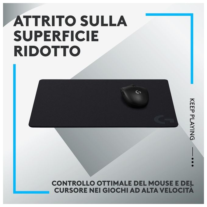 Logitech G G440 Tappetino per Mouse Gaming Rigido Superficie Ottimizzata Sensori Base Antiscivolo 34x28 cm colore Nero