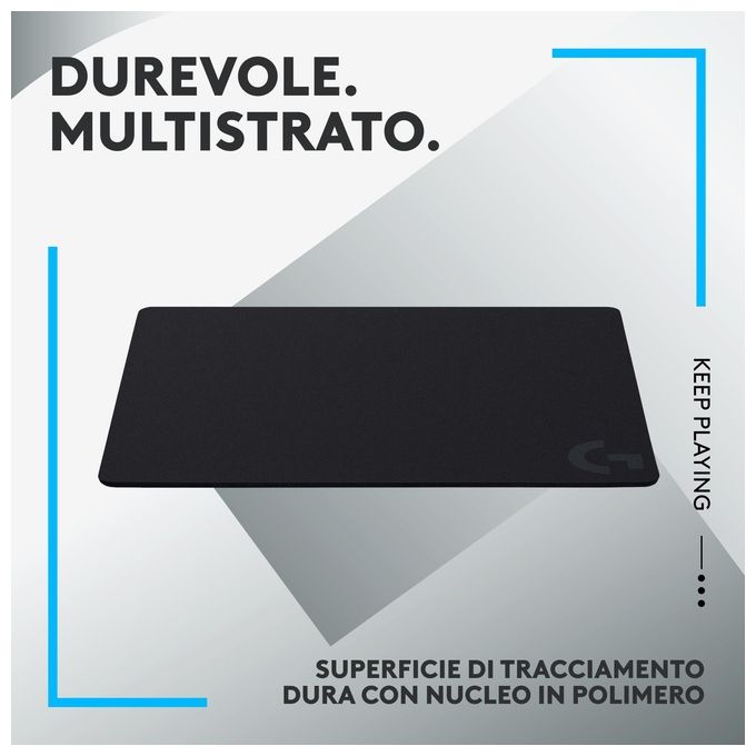 Logitech G G440 Tappetino per Mouse Gaming Rigido Superficie Ottimizzata Sensori Base Antiscivolo 34x28 cm colore Nero