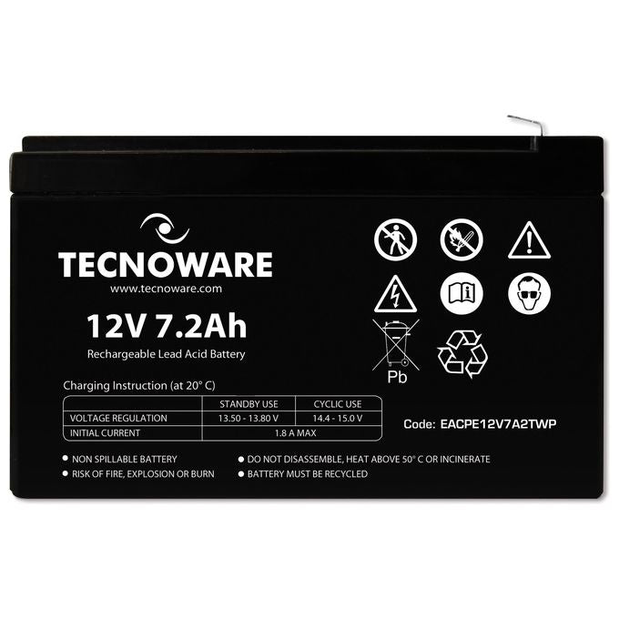 Tecnoware Power Battery 12v 7.2ah Faston 6.3mm