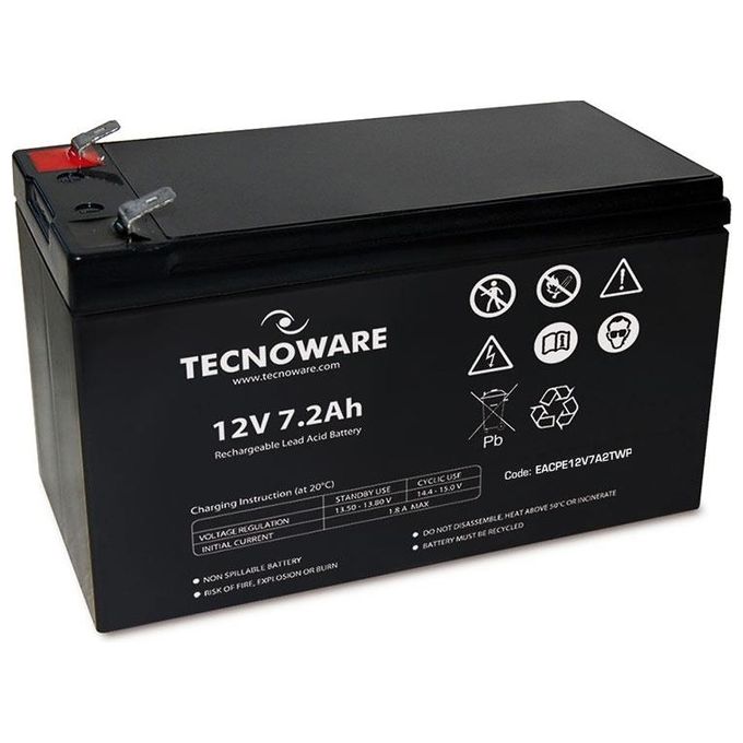 Tecnoware Power Battery 12v 7.2ah Faston 6.3mm