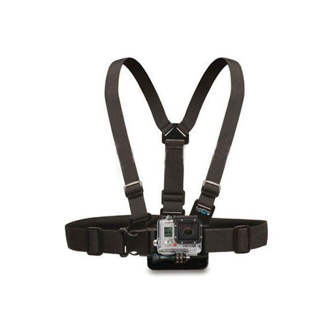 Reporter, Imbracatura Toracica per Fotocamera Sportiva GoPro, Regolabile, Nera