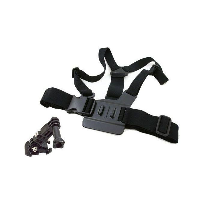 Reporter, Imbracatura Toracica per Fotocamera Sportiva GoPro, Regolabile, Nera