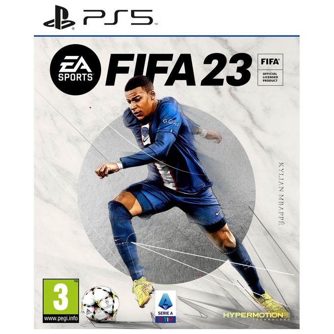 Sony 9439998 DualSense Gamepad Wireless PS5 con FIFA 23 Bluetooth Feedback Aptico Grilletti Adattivi colore Nero Bianco