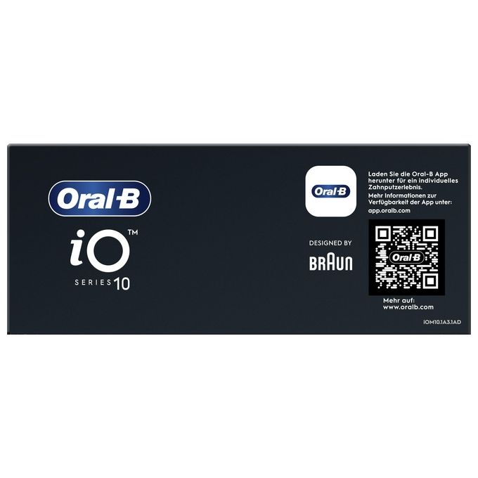 Oral-B 4210201435457 iO Series 10 Spazzolino elettrico con tecnologia iO 7 modalita' display OLED ricarica rapida custodia da viaggio inclusa colore Bianco