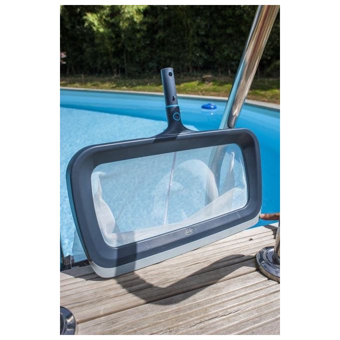 Gre LRP40 Retino di Fondo Piscina Raccoglifoglie 40x50 cm Attacco Easy-clip Struttura in ABS colore Grafite