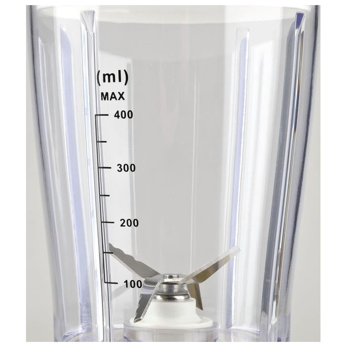 Girmi FR0301 Frullatore a Bicchiere 0,5 L 170 W Funzione Pulse 4 Lame Acciaio Inox colore Bianco