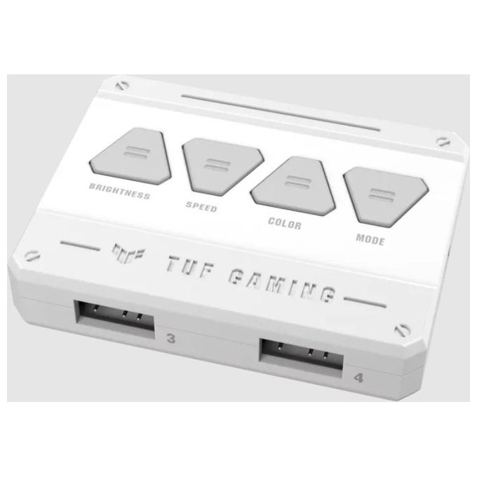 Asus 90DA0033-B09030 TUF Gaming TF120 Kit 3 Ventole ARGB 120mm PWM 1900 rpm 29 dB con Controller colore Bianco