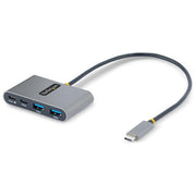 StarTech 5G2A2CPDB-USB-C-HUB Hub USB-C a 4 porte con 2x USB-A 2x USB-C 5Gbps 100W Power Delivery Pass-Through cavo 30 cm colore Grigio