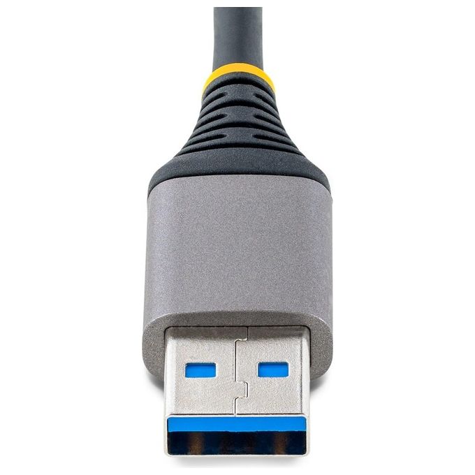 StarTech.com 5G4AB-USB-A-HUB Hub USB a 4 porte USB 3.2 Gen 1 5 Gbps Alimentazione Bus con Ingresso Micro USB Opzionale Cavo 30 cm colore Grigio