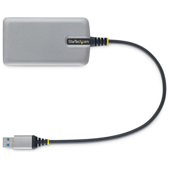 StarTech.com 5G4AB-USB-A-HUB Hub USB a 4 porte USB 3.2 Gen 1 5 Gbps Alimentazione Bus con Ingresso Micro USB Opzionale Cavo 30 cm colore Grigio