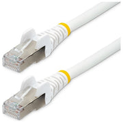 StarTech NLWH-10M-CAT6A-PATCH Cavo Ethernet Cat6a S-FTP LSZH 10GbE 500MHz PoE++ 100W RJ45 Antigroviglio 10m colore Bianco