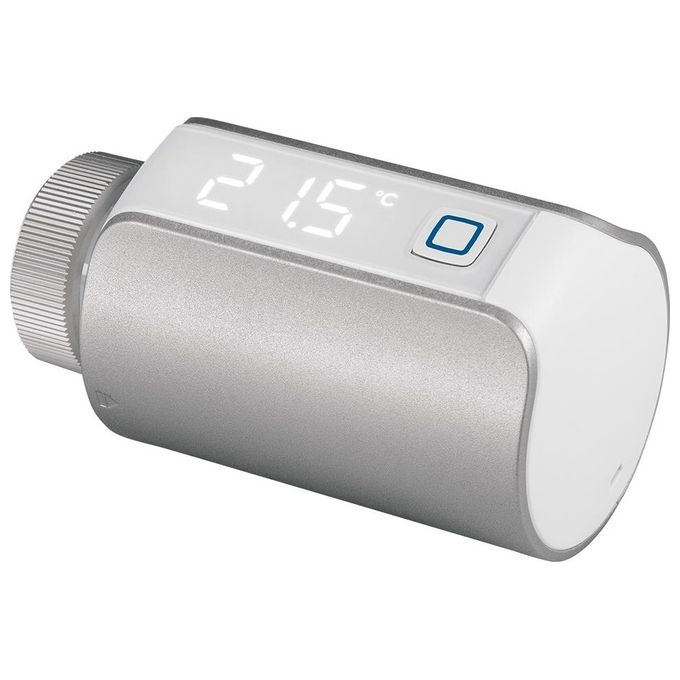 Homematic IP HMIP-ETRV-E-S Evo Termostato per Radiatore Smart Home Wi-Fi Alexa Google Assistant colore Argento