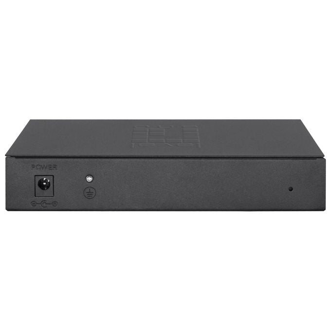 LevelOne GES-2108 Switch Hilbert 8 porte Gigabit Smart Lite gestione web QoS VLAN fanless colore Nero