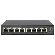 LevelOne GES-2108 Switch Hilbert 8 porte Gigabit Smart Lite gestione web QoS VLAN fanless colore Nero