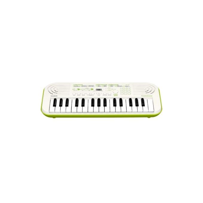 Casio SA-50 Tastiera Musicale Elettronica 32 Mini Tasti 100 Suoni 50 Ritmi LCD per Bambini colore Bianco Verde Lime
