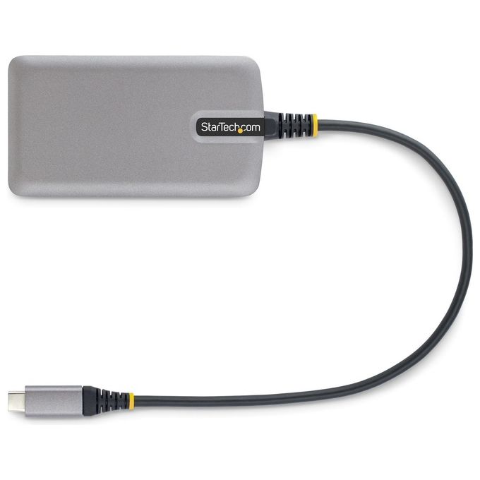 StarTech 5G3AGBB-USB-C-HUB Hub USB C con 3 Porte USB A e Gigabit Ethernet Alimentazione Bus fino a 15W Cavo 30 cm colore Grigio