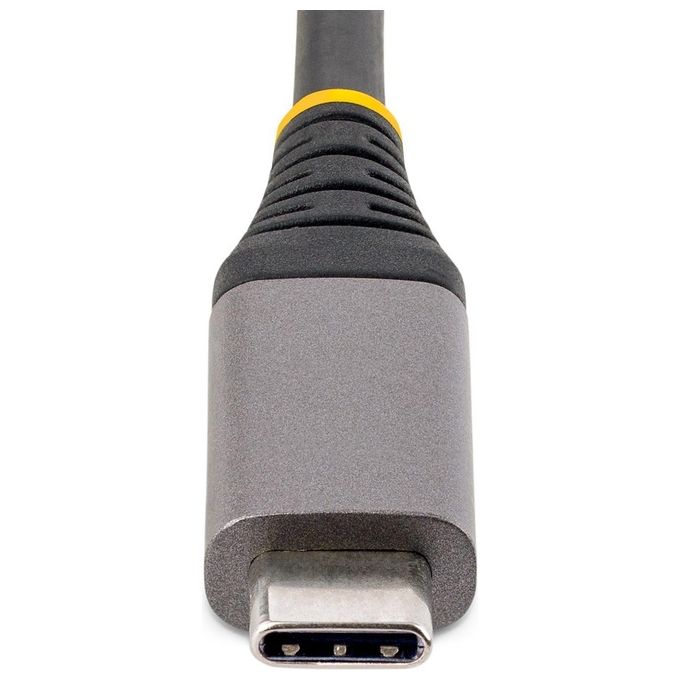 StarTech 5G3AGBB-USB-C-HUB Hub USB C con 3 Porte USB A e Gigabit Ethernet Alimentazione Bus fino a 15W Cavo 30 cm colore Grigio