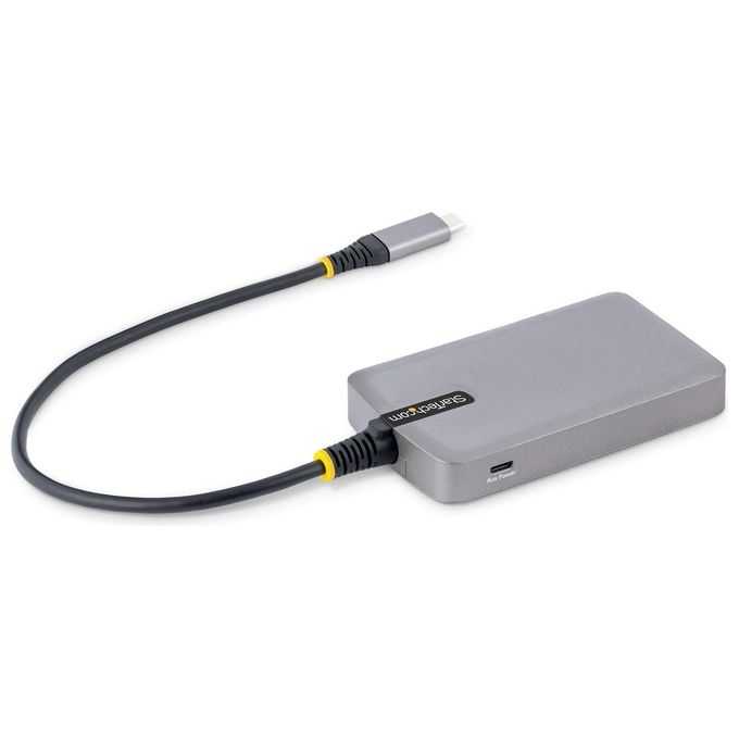 StarTech.com 5G4AB-USB-C-HUB Hub USB-C 4 Porte USB-A 5Gbps Bus Powered Ingresso Micro-USB Cavo 30 cm colore Grigio