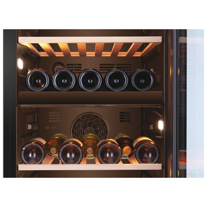 Haier HWS79GDG Wine Bank 50 Serie 5 Cantinetta Vino 79 Bottiglie 2 Zone Temperatura LED WiFi Classe G colore Nero