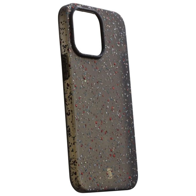 Cellular Line Cover Sensation Dots per iPhone 14 Plus in Silicone Soft-Touch Semi-Trasparente con Effetto Macchiettato Nero
